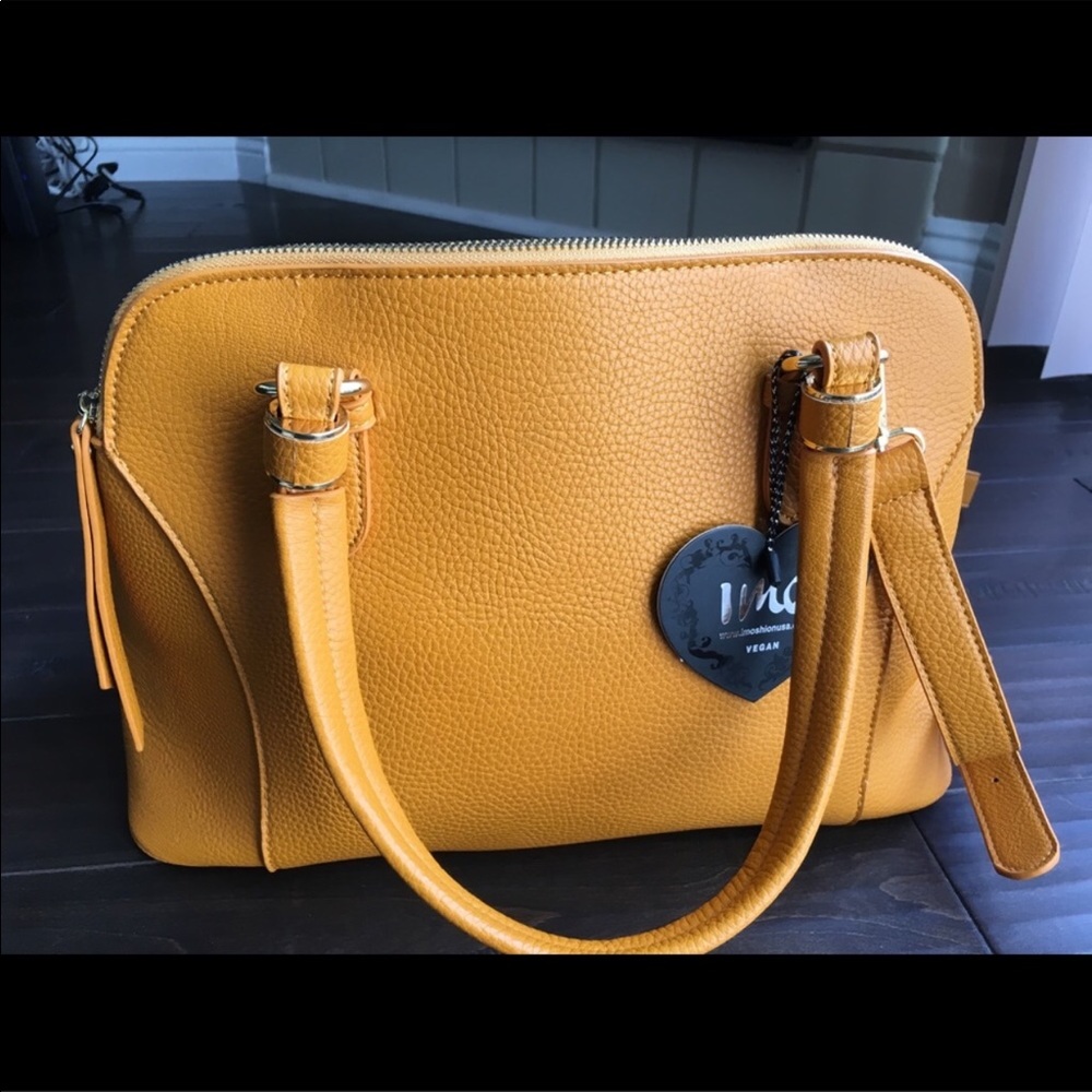 Imoshion Mustard Vegan Leather Purse